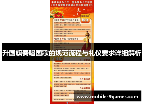 升国旗奏唱国歌的规范流程与礼仪要求详细解析