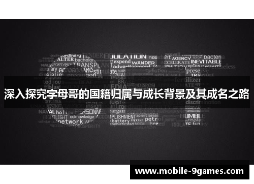 深入探究字母哥的国籍归属与成长背景及其成名之路