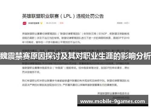 魏震禁赛原因探讨及其对职业生涯的影响分析