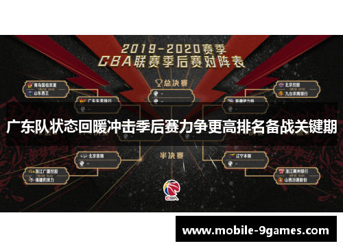 广东队状态回暖冲击季后赛力争更高排名备战关键期